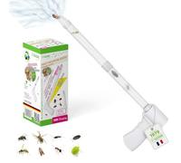 ISOTRONIC Aspirateur d'araignée et d'insectes électrique | Manche télescopique, Attrape-araignées extra fort, Absorbe les insectes vivants sans contact, Regarder et libérer