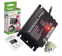 Isotronic Dispositif répulsif Martres 78405 – Ultrasons Extérieur 85 dB 12 kHz 12 V Noir