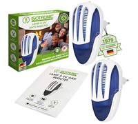 ISOTRONIC® Lamp à UV Anti Insectes - Contre Les Teignes et Les Moustiques - sans Produits Chimiques - Facile à Nettoyer, 2 pièces