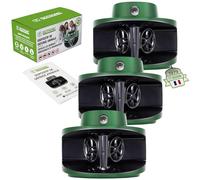 ISOTRONIC Répulsif à ultrasons pour souris, rats, cafards et ratons laveurs - Répulsif anti-parasites pour la maison, la cave et le jardin - Répulsif souris sans poison - Portée de 40 m² (3 pièces)