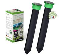 ISOTRONIC Répulsif anti-taupes, anti-campagnol, lot de 2, tradition depuis 1979, étanche IP65, plus lumière bleue contre la faune (1)