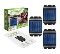 ISOTRONIC® défense de Sanglier, Dissuasion de Raton Laveur, Expulser d'animaux avec Lampe LED Bleue Contre Les ratons laveurs, Animaux Sauvages, Cerfs, sangliers, Renards (Ensemble de 3)