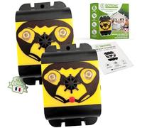 ISOTRONIC Répulsif Oiseaux Flash et ultrasons - À Piles pour Balcon et Jardin - Éloigne Pigeons et Oiseaux - Portée 40 m² - Lot de 2 unités pour Une Protection Efficace et Mobile