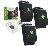 ISOTRONIC® Répulsif pour Chiens et Chats - Fonctionne sur Piles - Répulsif à Ultrason sans Danger pour Humains et Animaux, 3 pièces