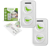 ISOTRONIC® Répulsif pour Oiseaux à Foudres et Ultrasons Répulsif Contre Les Pigeons Mouettes et Autres Animaux comme Chats sur Le Balcon Fenêtres pour Protection Arbre fruitier