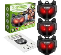 ISOTRONIC Répulsif solaire contre les animaux sauvages tels que les ratons laveurs, les cerfs, les renards, les sangliers, etc. - Répulsif efficace contre les animaux avec lumière LED rouge (3)