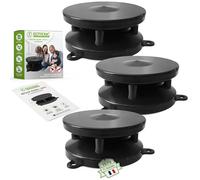 ISOTRONIC Répulsif ultrasons Souris et martres - Diffusion 360° pour Voiture, Grenier, Cave et Garage - sans Poison ni piège - Portée 40 m² - Lot de 3 unités pour Une Protection complète et Saine
