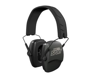 ISOtunes DEFY Cache-oreilles passifs minces : protection auditive supra-auriculaire avec coussins en mousse et bandeau réglable