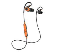 ISOtunes Pro 2.0 EN352 Écouteurs Bluetooth avec réduction du Bruit de 27 DB, Batterie de Plus de 16 Heures, durabilité IP67, Micro antibruit, Protection auditive Professionnelle (Orange de sécurité)