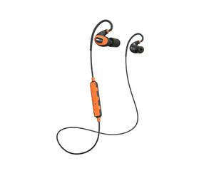 ISOtunes Pro 2.0 EN352 Écouteurs Bluetooth avec réduction du Bruit de 27 DB, Batterie de Plus de 16 Heures, durabilité IP67, Micro antibruit, Protection auditive Professionnelle (Orange de sécurité)