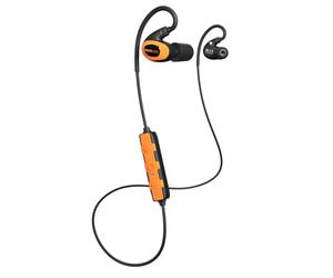 ISOtunes PRO 3.0 EN 352 : Écouteurs de protection auditive Bluetooth, 36 dB SNR, IP67 étanches à l'eau et à la poussière, autonomie de 20 heures, performance audio haute fidélité (orange de sécurité)
