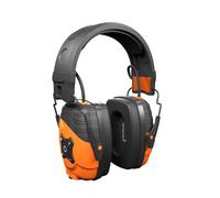 ISOtunes Protection auditive Bluetooth avec Bluetooth, cache-oreilles Bluetooth et protection auditive pour la tonte de gazon | Protection auditive Bluetooth (Safety Orange - Style bandeau)