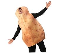 ISOYTERO Costume de pomme de terre Halloween adultes hommes femmes costumes alimentaires joues rôle nourriture amusante pour le cosplay thème fête Halloween Thanksgiving