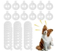 ISOYTERO Squeakers 50pcs 27 mm de Remplacement Jouet squeakers Transparent du Bruit de Bruit insérer Une réparation Ronde pour Les Jouets pour Chiens poupées Jouets