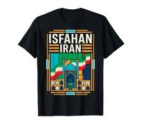Ispahan Drapeau de l'Iran Shah Mosquée Perse Vintage Art T-Shirt