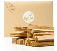 ISPALLA - Lot de 10 bois d'encens Palo Santo - Durable et fabriqué à la main au Pérou - Bois parfumé pour le nettoyage énergétique, la protection et l'harmonie - 100 % naturel et végétalien