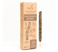 ISPALLA Palo Santo Copal Lot de 8 bâtonnets d'encens épais pour intensifier les connexions spirituelles, faits à la main au Pérou, 100 % naturels et végétaliens