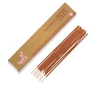 ISPALLA® PALO Santo Lot de 10 bâtonnets d'encens pour romantisme et lien émotionnel, faits à la main au Pérou, 100 % naturels et végétaliens Rose