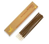 ISPALLA Palo Santo Myrrhe Lot de 10 bâtonnets d'encens pour l'amour et l'inspiration, faits à la main au Pérou, 100 % naturels et végétaliens