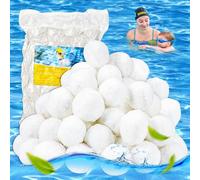 ISparbox Ballefiltrante Piscine 700g, Balles Filtrantes Piscine pour Filtre Piscines, Boule de Coton Filtre, Remplacer de Sable Filtration, Boules Balle Filtrantes