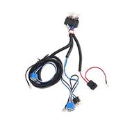 iSpchen 1 Faisceau De Relais H4 De Phares,Faisceau De Câblage Electrique Kit De Câble De Conversion De Câblage De Prise De Relais 12V Faisceau De Relais De Phare