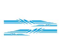 iSpchen 4pcs Autocollants pour Voiture, Camping-Car, PVC, Résistants aux Rayures, Faciles à Installer et Retirer, Noir/Gris/Rouge/Bleu, Rectangulaires, Métal