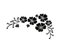 iSpchen Autocollants d'Aile Latérale De Voiture Autocollants De Voiture De Fleur De Mode Autocollants De Capot De Voiture Autocollants En Vinyle Convient Aux Portes Et Fenêtres Pare-Chocs Voiture