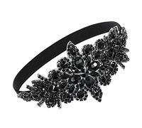 Ispchen Bandeau Des AnnéEs 20 En Plumes Et Cristaux Gatsby - Bandeau Bibi En Plumes Et Strass - DéCoration Pour Femme Et Fille - Type 12