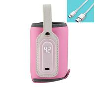 iSpchen Chauffe-Biberon USB,Sacs Chauffants Stockage Thermique Sac Biberon Portable Chauffe-Biberon Thermostat Isolé Température Réglable Chauffe-Lait Pour Voiture, Voyage, Maison