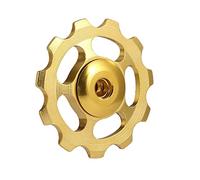 iSpchen Galet Guidage du Dérailleur,Roue Derailleur Arrière en Alliage D'Aluminium Poulie de Dérailleur Arrière de Vélo Antirouille Anti-oxydation Dérailleur Arrière Poulie pour VTT Vélo de Route