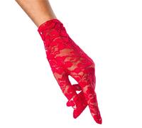 iSpchen Gants En Dentelle Courts,Elégant Sexy Gants Dentelle,Été Anti Soleil Gants Pour Conduire Pour Femme,Gants Mariée,Court Gant En Dentelle Fantaisie Pour Mariage, Robe De Soirée,Performer