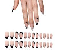 iSpchen Nail Tips Gel Full Cover Nail Tips French Press on Set d'ongles et ongles d'orteils Faux ongles Ensemble d'ongles artificiels 12 tailles différentes Ongles artificiels, #05