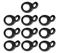 iSpchen O-Ring Oeillets D'arrimage,20 Pièces O Anneau De Montage Anneau D'arrimage Anneau en D en Acier Inoxydable Accessoires De Remorque Crochet Oeil D'arrimage pour Remorques,Voitures,Camions,Noir