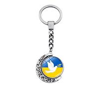 iSpchen Porte CléS, Porte CléS Ukrainien Porte-CléS Trousseau De Voiture Porte-CléS Pendentif Porte CléS Ukraine Support Avec Porte-CléS Ukrainien Pendentif Drapeau Ukrainien Les Sacs à Dos