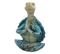 iSpchen Résine Tortue de Mer Figurine Animal Statue Sculpture Figurine Yoga Méditation Décor À Maison Décoratif Drôle Jardin Figurines Résine Jardin Décor Maison Bureau Statues Décor Bureau Ornements