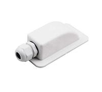 iSpchen Support solaire en ABS pour yacht de toit de yacht, boîte de jonction ronde pour yachts, caravanes, camping-cars et bateaux - Blanc