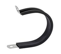 ISPINNER Lot de 12 colliers de serrage de 5,1 cm en acier inoxydable avec rembourrage en caoutchouc pour câble, colliers de serrage (5,1 cm)