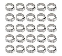 ISPINNER Lot de 25 colliers de serrage en acier inoxydable 304 de 10,3 à 12,8 mm