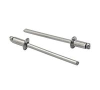 ISPINNER Lot de 50 rivets aveugles en acier inoxydable 3,2 x 6 mm