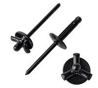 ISPINNER Lot de 50 rivets pop explosifs en aluminium à grande tête 3/16" x 10,2 cm (noir)