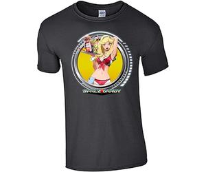 ISPIRIT Space Dandy Anime Unisex T-Shirt Mens Casual Black 3XL