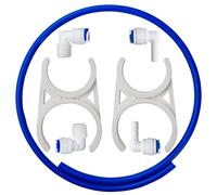 iSpring ACL1 Kit Complémentaire de Filtre pour Systèmes d'osmose Inverse Standard, Clips de Connecteur et Tubes pour Ajouter une Étape de Filtre, 1/4"