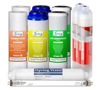 iSpring F10KU Lot de 10 Cartouches Filtrantes de Rechange pour Systèmes d'osmose Inverse UV Alcalins Minéraux à 7 Étages, 10 Pièces, Blanc