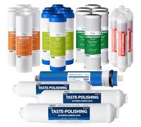 iSpring F28K75 Kit d'approvisionnement de 3 Ans pour Systèmes de Filtration d'eau par Osmose Inverse à 6 Étapes avec Filtre Minéral Alcalin, 28 Pièces, Blanc