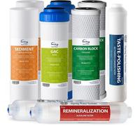 iSpring F9K Kit de Cartouches 1 An pour Systèmes RO Alcalins 6 Étapes, Sans Membrane