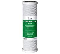 iSpring FC15 Cartouche de Filtre à Eau à Bloc de Carbone CTO 5 Microns 10" de Remplacement pour Système de Filtration par Osmose Inverse sous Évier, 10" x 2-1/2"