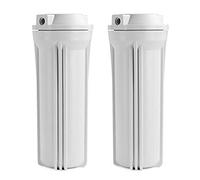 iSpring HW12X2 Boîtiers de Filtre à Eau pour Systèmes d'Osmose Inverse de Cartouches de 10" x 2,5", Paquet de 2, Blanc