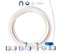 iSpring ICEK3 Kit de Raccordement 3/8" pour Réfrigérateur et Machine à Glaçons avec Osmose Inverse, Tout Inclus pour l’Installation