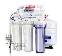 iSpring RCC7AK Filtre Osmose Inverse, Certifié NSF 58, 75 GPD Purificateur d’Eau Alcalin à 6 Étapes, Filtre à Eau avec Charbon Actif et Reminéralisation pH+, Robinet Breveté, Installation Facile