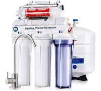 iSpring RCC7AK-UV Système d’Osmose Inverse 75 GPD avec UV et Filtration Alcaline Certifié NSF